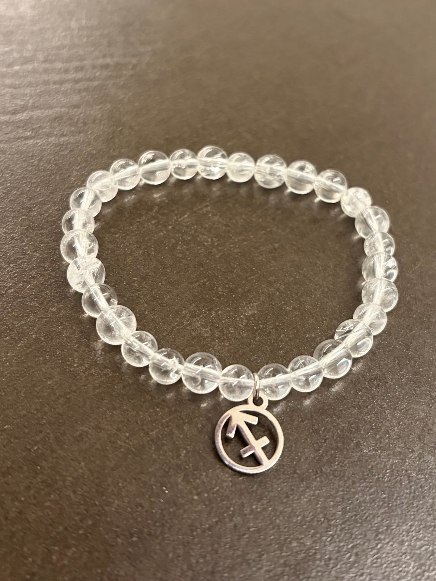 Schütze-Bergkristall-Perlenarmband