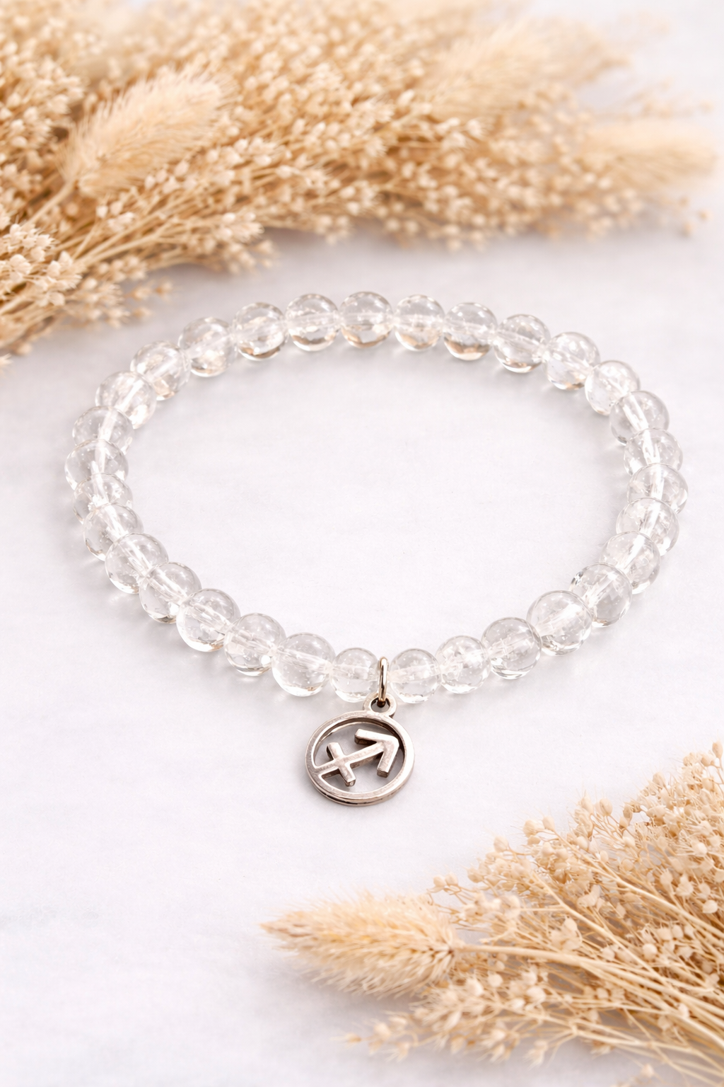Schütze-Bergkristall-Perlenarmband