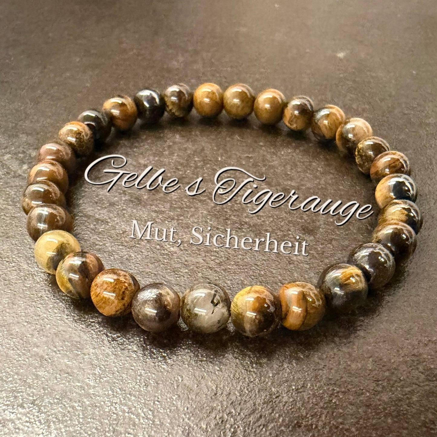 Gelbes-Tigerauge-Perlenarmband