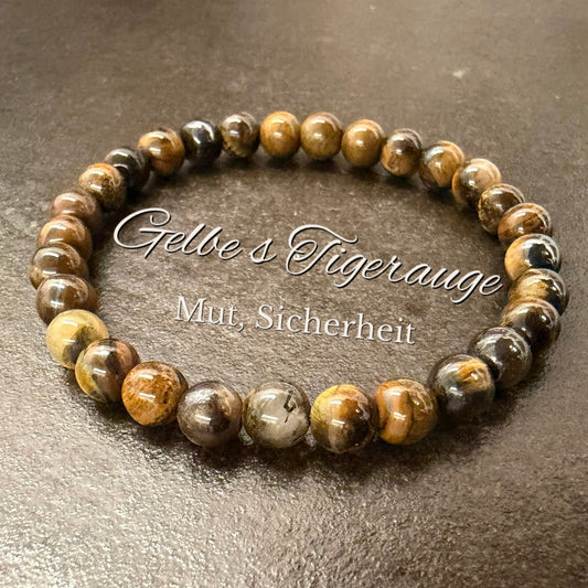 Gelbes-Tigerauge-Perlenarmband