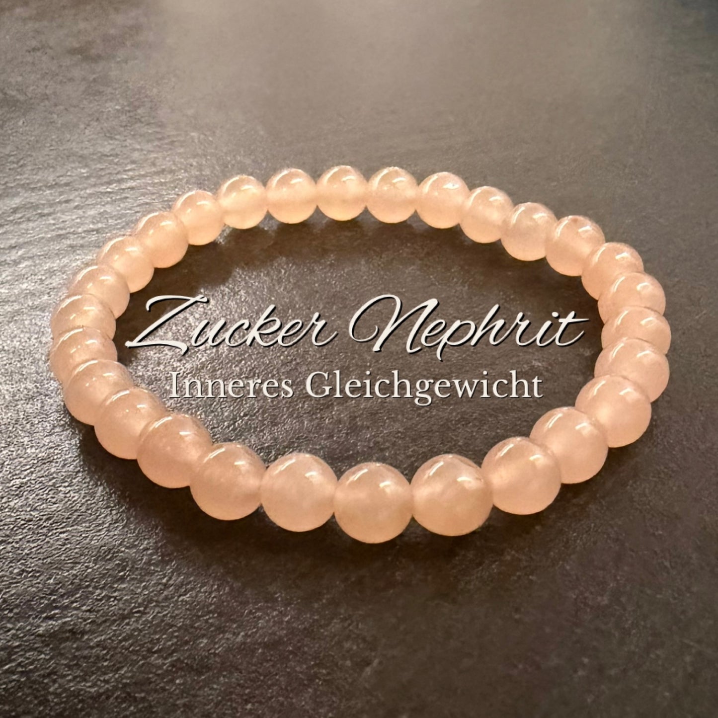 Zucker-Nephrit-Perlenarmband