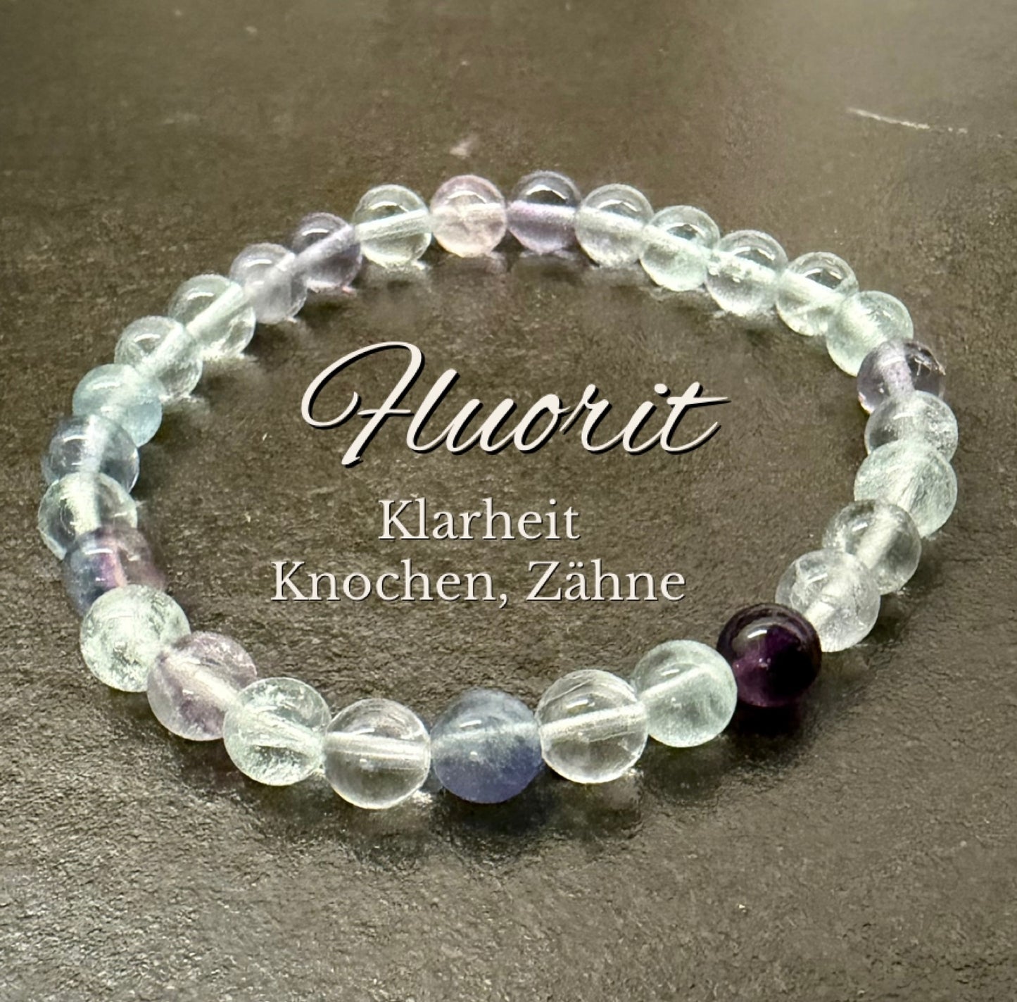 Fluorit-Perlenarmband