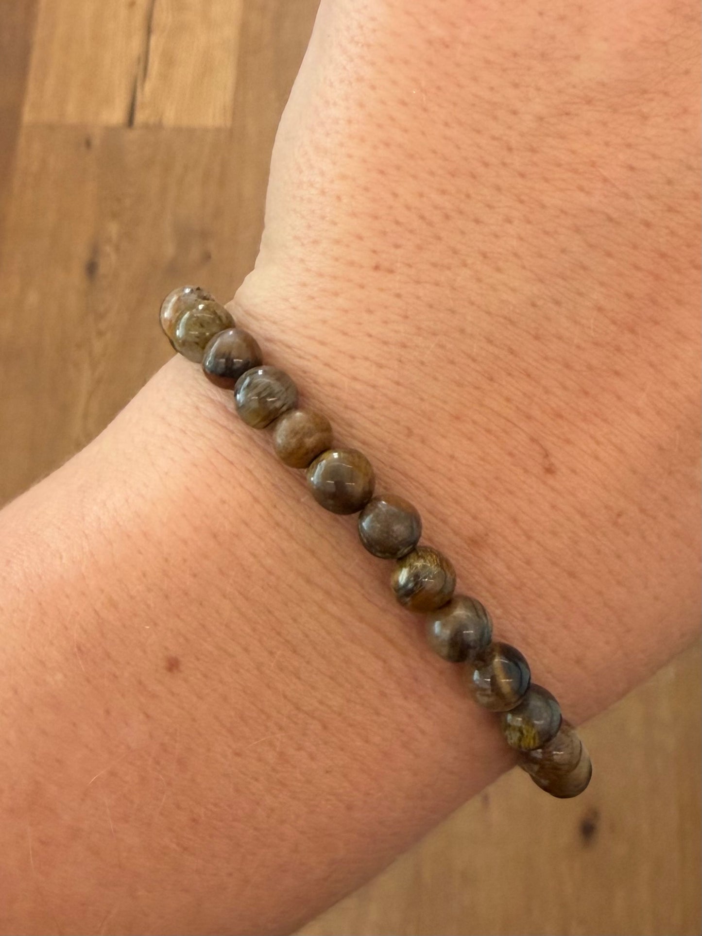 Gelbes-Tigerauge-Perlenarmband