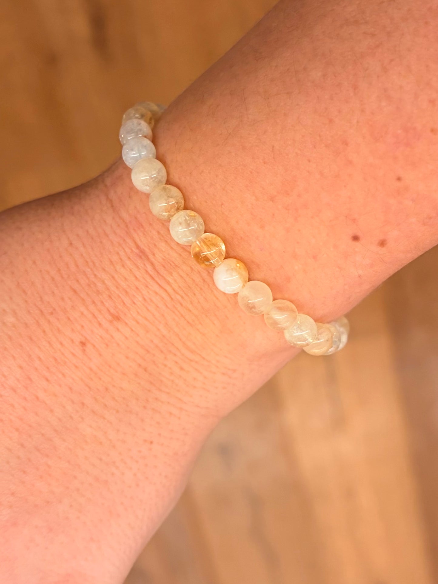 Citrin-Perlenarmband