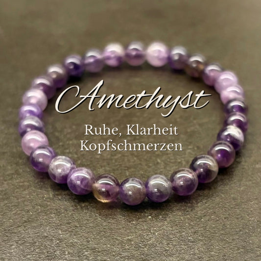 Amethyst-Perlenarmband