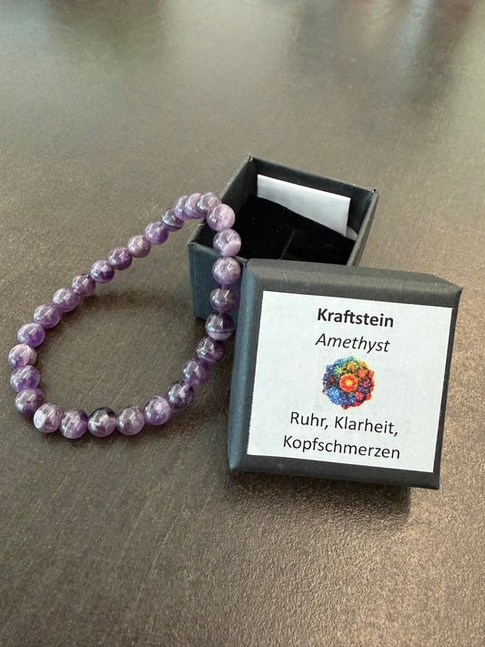 Amethyst-Perlenarmband