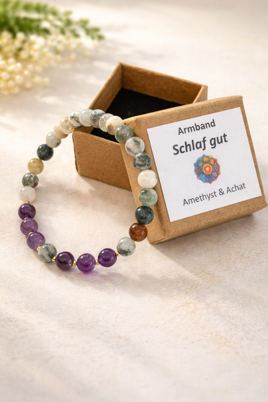 Schlaf gut-Kraftsteinarmband