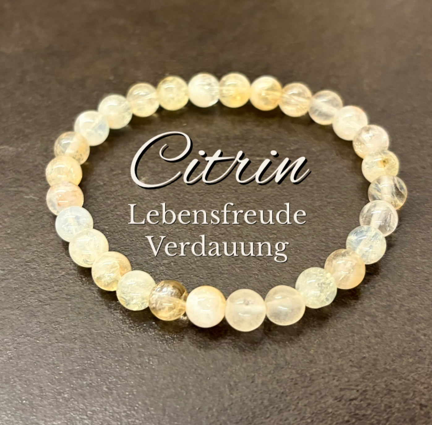 Citrin-Perlenarmband