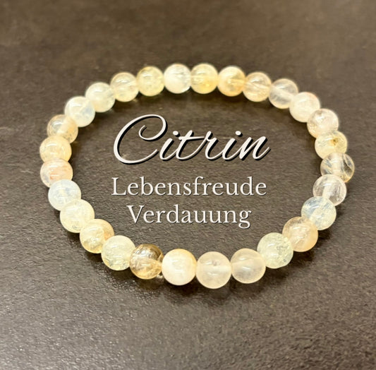 Citrin-Perlenarmband
