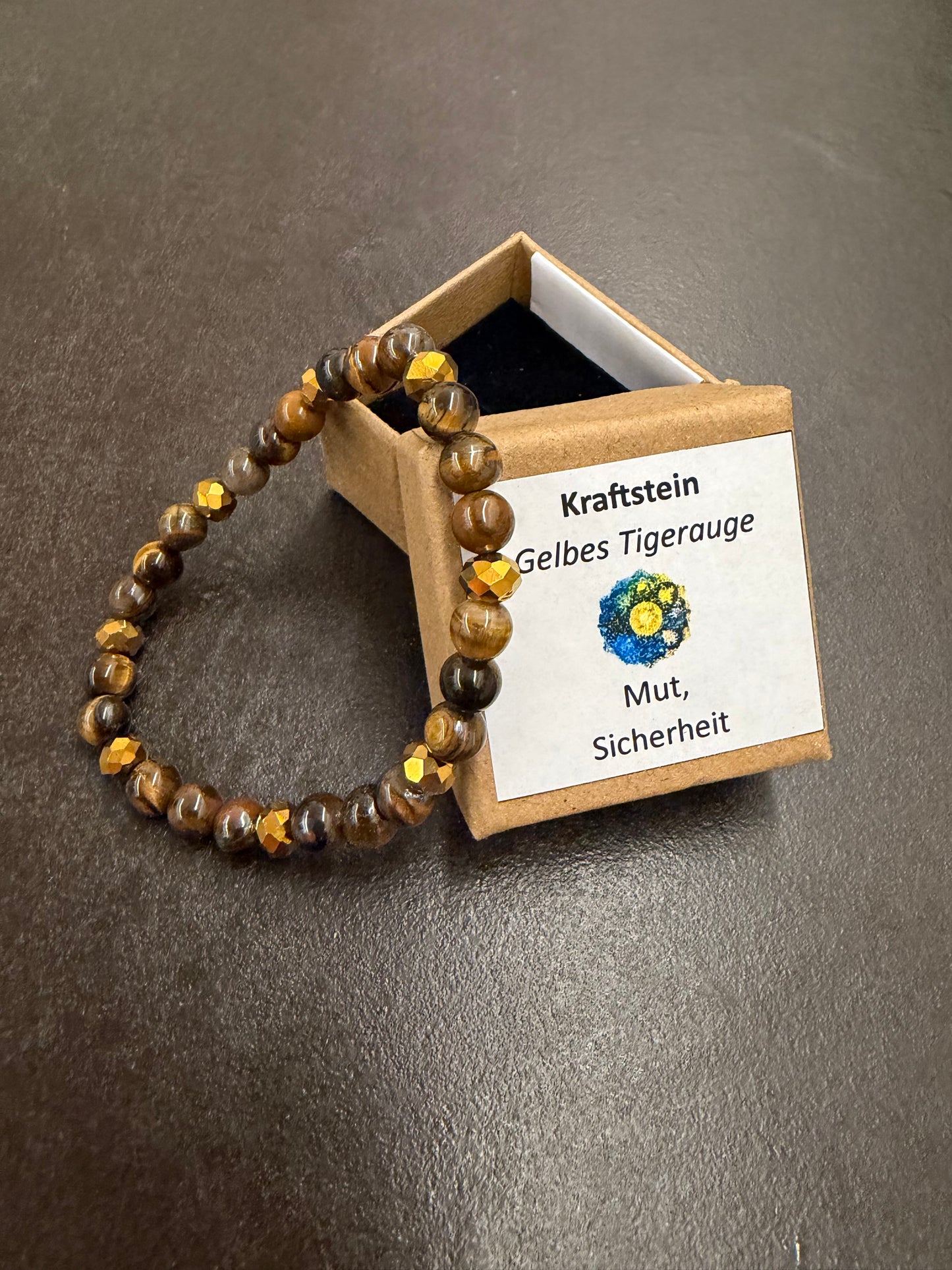 Gelbes-Tigerauge-Perlenarmband