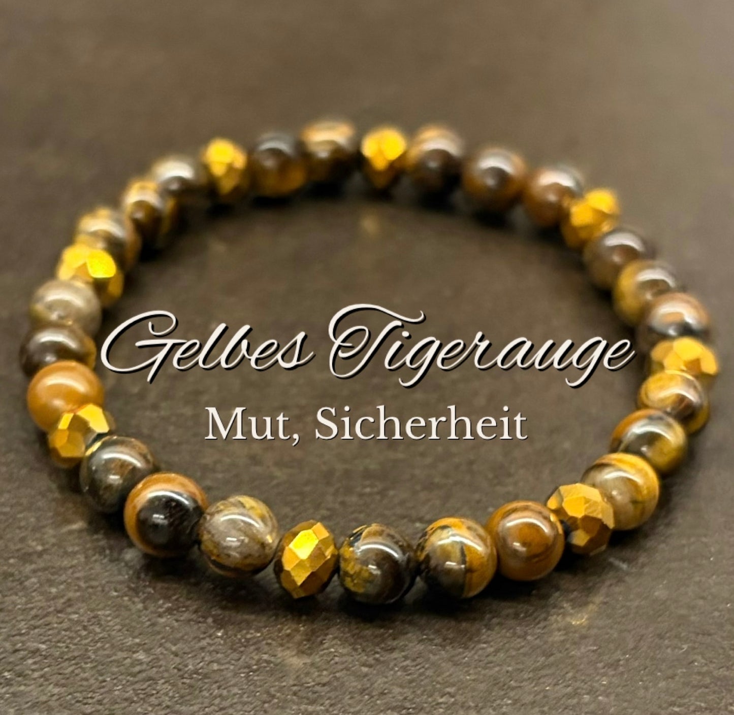 Gelbes-Tigerauge-Perlenarmband