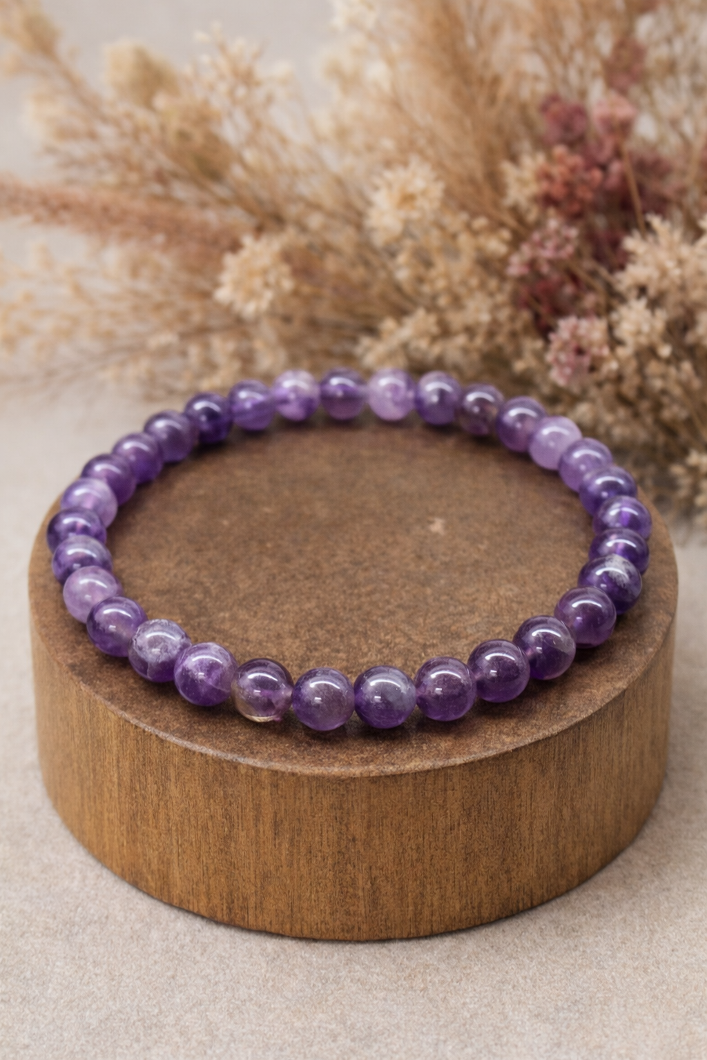 Amethyst-Perlenarmband