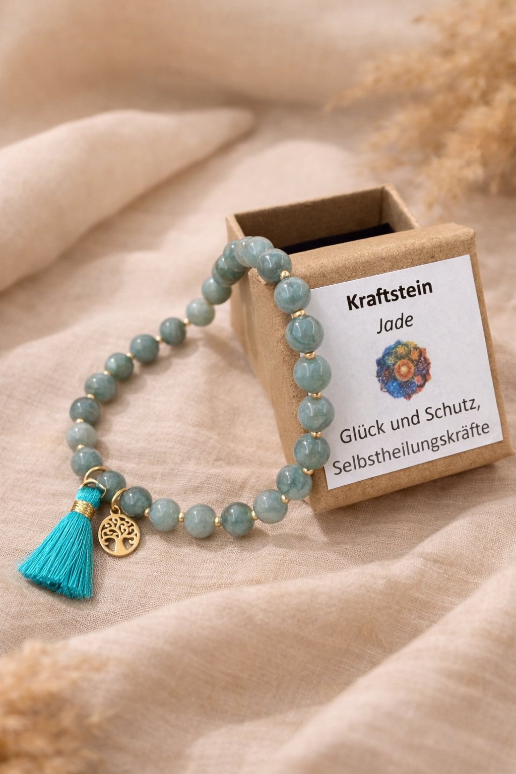 Jade-Perlenarmband